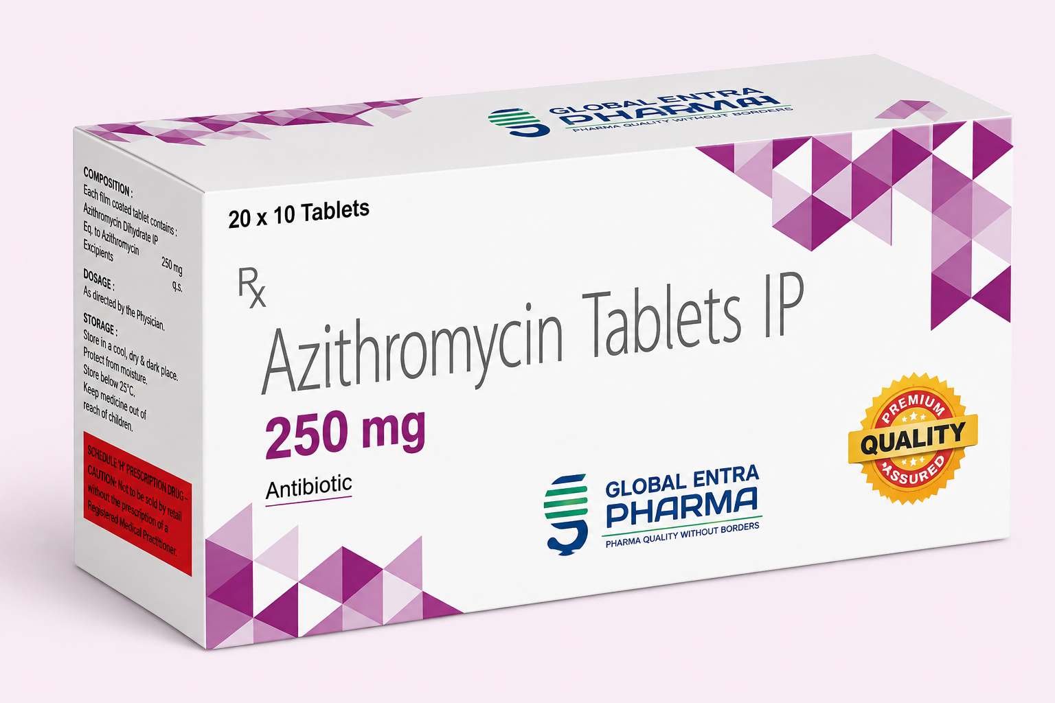 Azithromycin Tablets 250 mg Manufacturer & Exporter from India